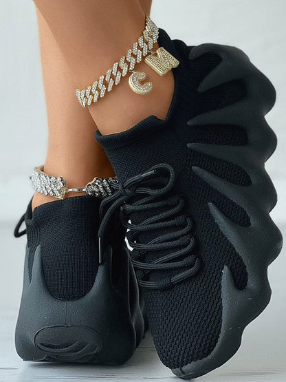 aakip™-Lace-up Knit Breathable Sneakers