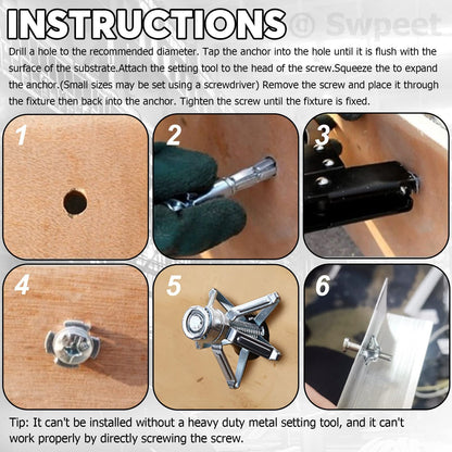 aakip™-(🔥HOT SALE NOW - 50% OFF)-Expansion Screw Petal Nut(BUY MORE SAVE MORE)