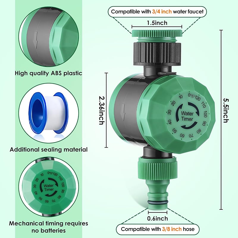 aakip™-🔥2024 SALE - Mechanical Watering Hose Timer (Up to 120Min)