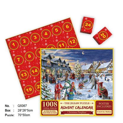 🎄Christmas Advent Calendar Jigsaw Puzzle 1000 pcs 🧩