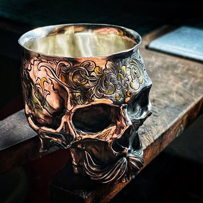 aakip™-Holy Grail of life - Handmade Silver Wine Cup
