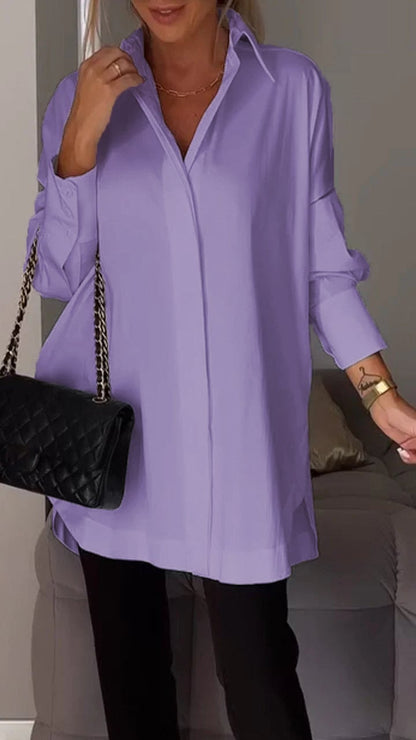 aakip™-Lapel Slit Shirt-buy 2 free shipping
