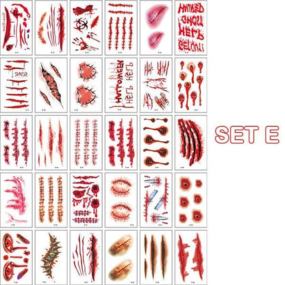 aakip™-Halloween prank makeup temporary tattoo