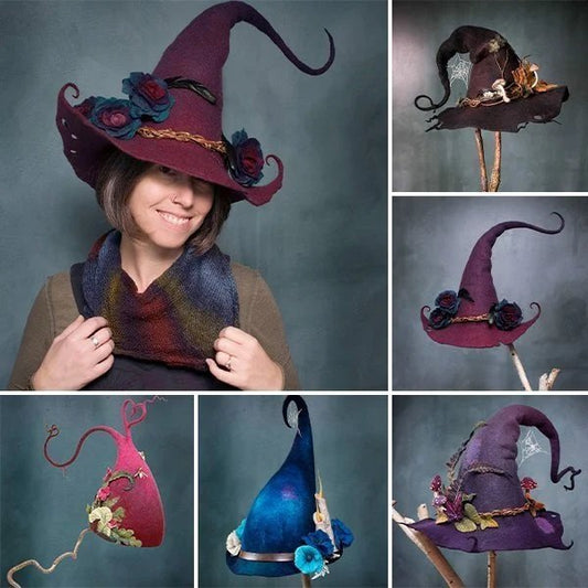 aakip™-Halloween Party Felt Witch Hats