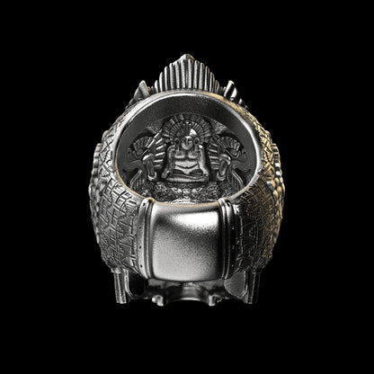 Sterling Silver Black Skull Ring