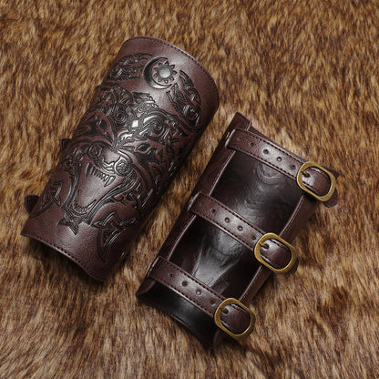 aakip™-Viking Handmade Leather Wristband