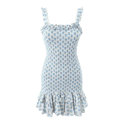 aakip™-Flirty Ruffle Sleeveless A-line Mini Dress - Perfect for a Stylish Summer Look