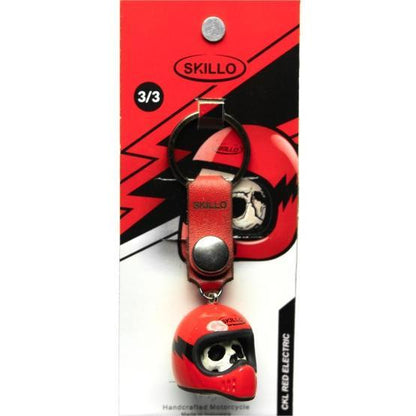 aakip™-Colorful Skull Helmet Keychain