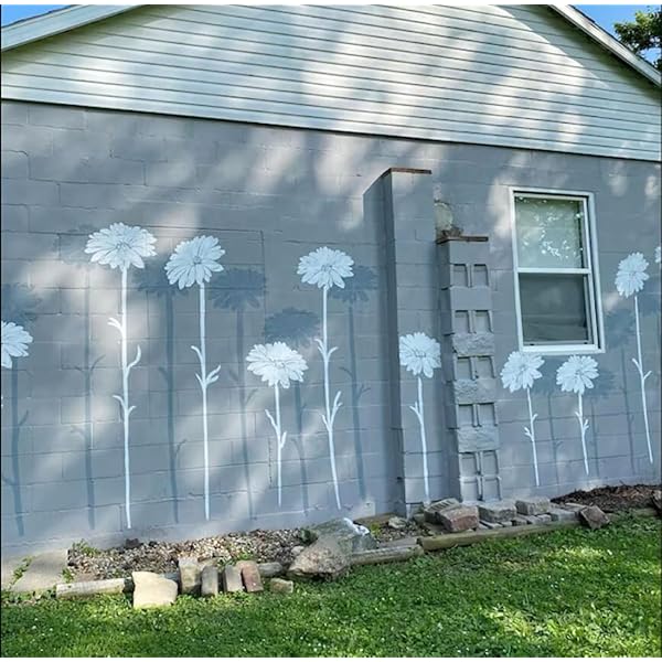 aakip™-🔥DIY decoration🌻-Garden Fence Large Flower Stencils