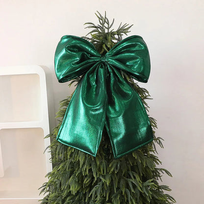 Christmas Bow Ornament with Long Ribbons
