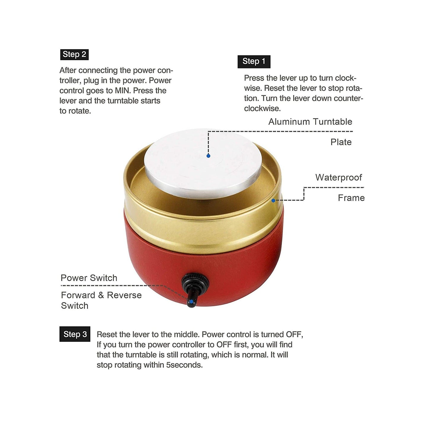 aakip™-Mini Professional Pottery Wheel