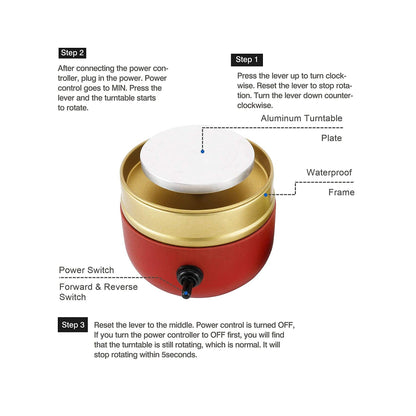 aakip™-Mini Professional Pottery Wheel