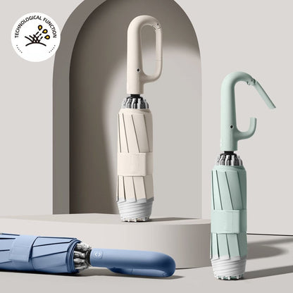 aakip™-Ring buckle umbrella, Reflective Safety Strip, Sturdy Windproof, Travel Portable