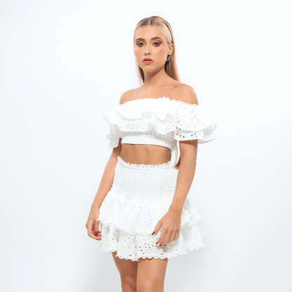 aakip™-(🔥HOT SALE NOW 47% OFF)One-shoulder short seaside holiday two-piece suit