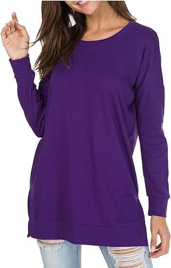 49% OFF  🔥Round Neck Casual Solid Color Top