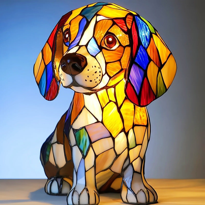 🔥Hot selling🐶magical colorful dog lamp art night lights
