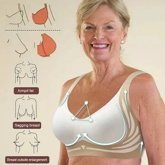 aakip™-Super gather bra | Wireless Push-up Bra👍No more sagging breasts