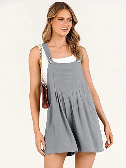 aakip™-Casual Adjustable Strap Loose Bib Rompers-BUY 3 FREE SHIPPING