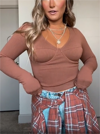 Underwire Midi Cropped Top