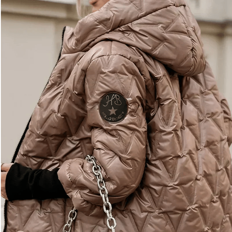 🧥 Women's Hooded Patchwork Cotton Jacket for Autumn & Winter
