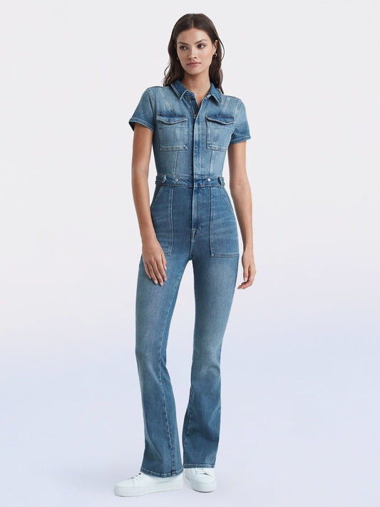 aakip™-Skinny Bootcut Denim Jumpsuit(Buy 2 Free Shipping)