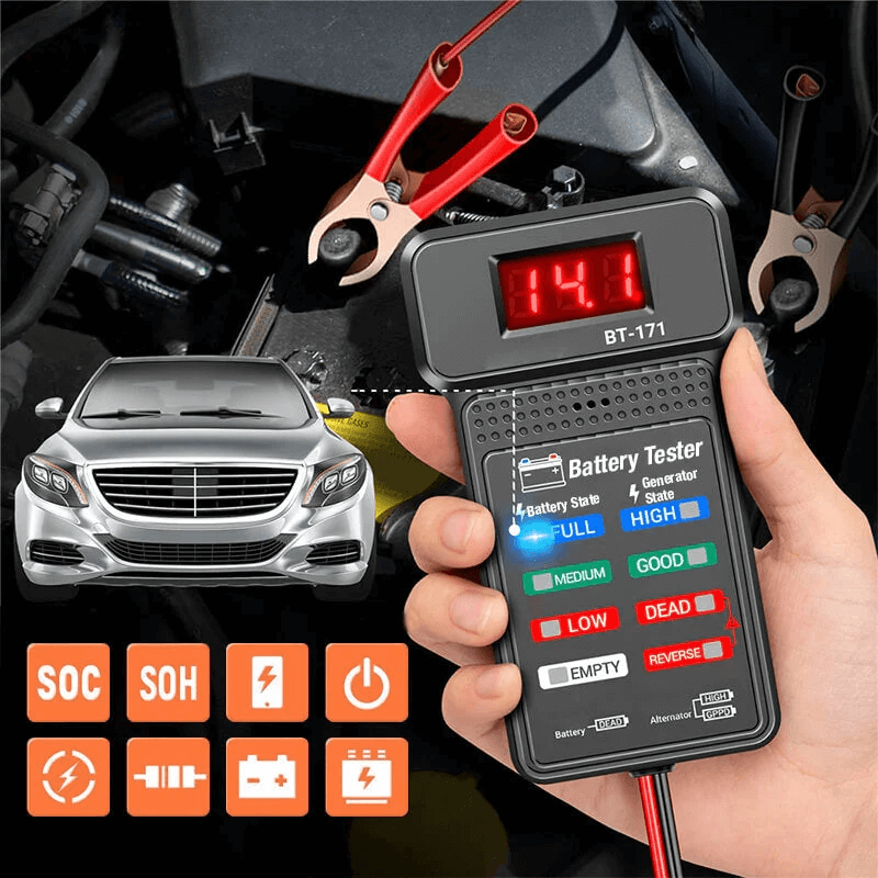 aakip™-Multi-function car 12V battery tester