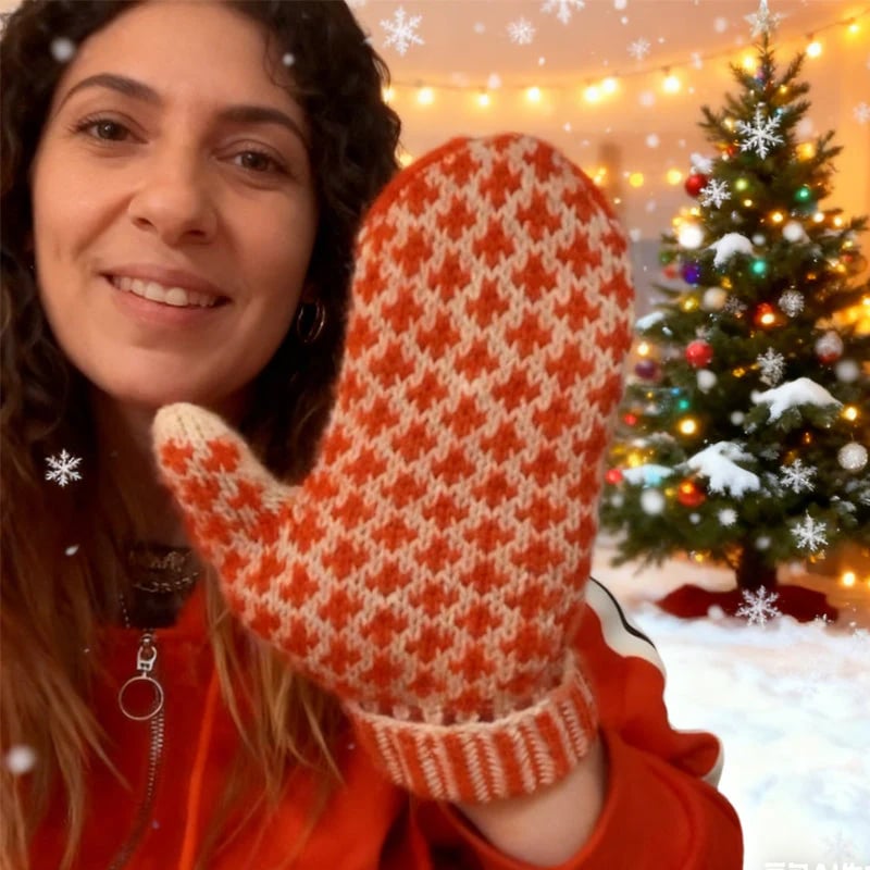 🎅 The "Naughty List" Mittens | Cozy Knit with a Hidden Attitude 🖕✨