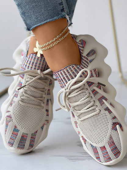 aakip™-Lace-up Knit Breathable Sneakers