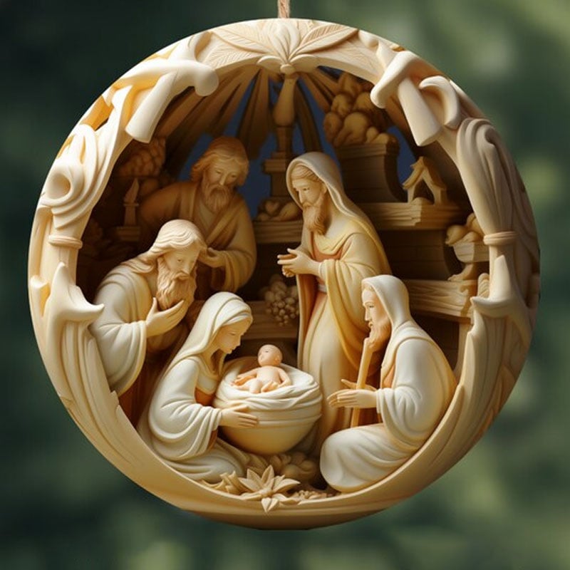 aakip™-Nativity Christmas ornament