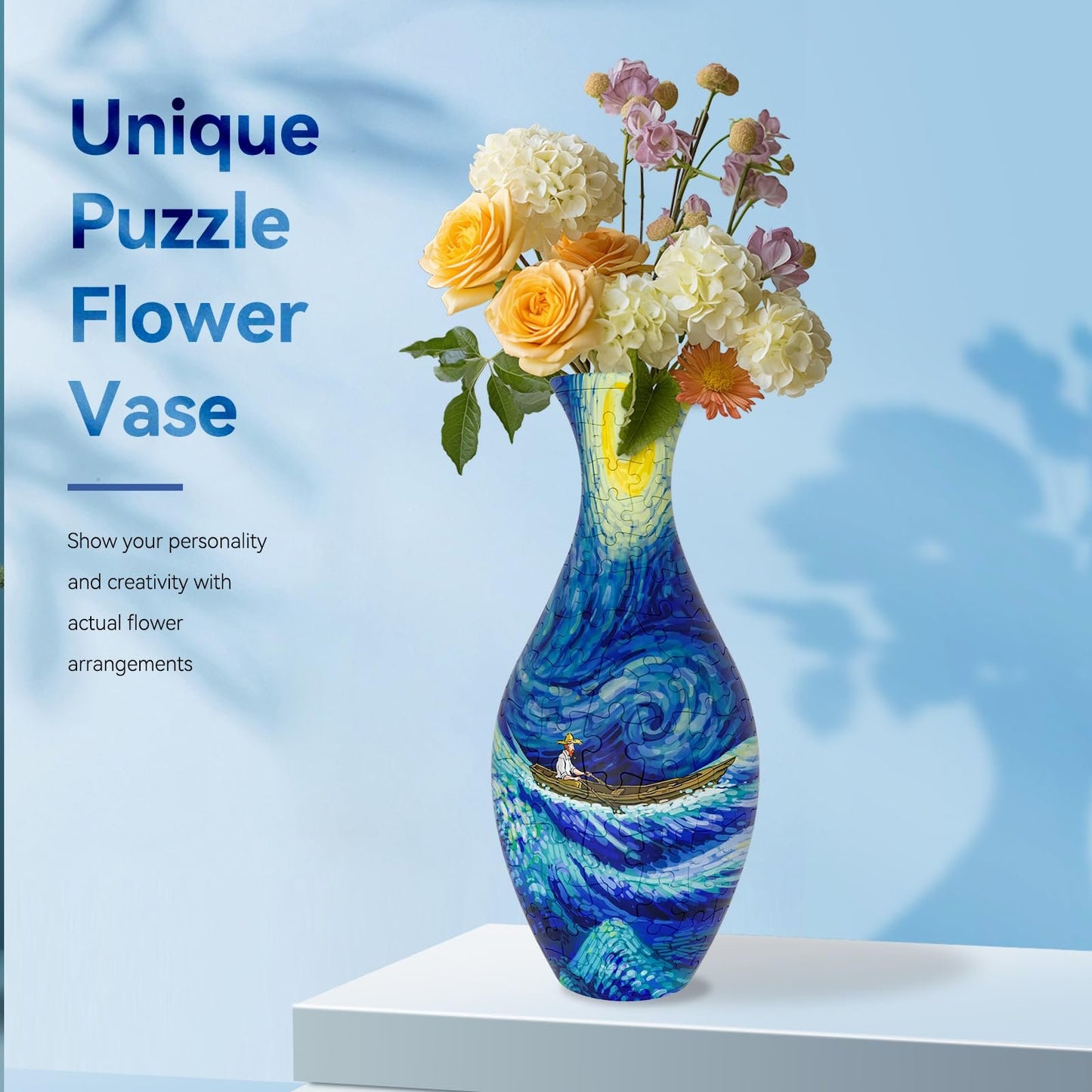 🔥Limited time 55% 💐3d jigsaw puzzle vase