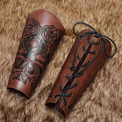 aakip™-Viking Handmade Leather Wristband