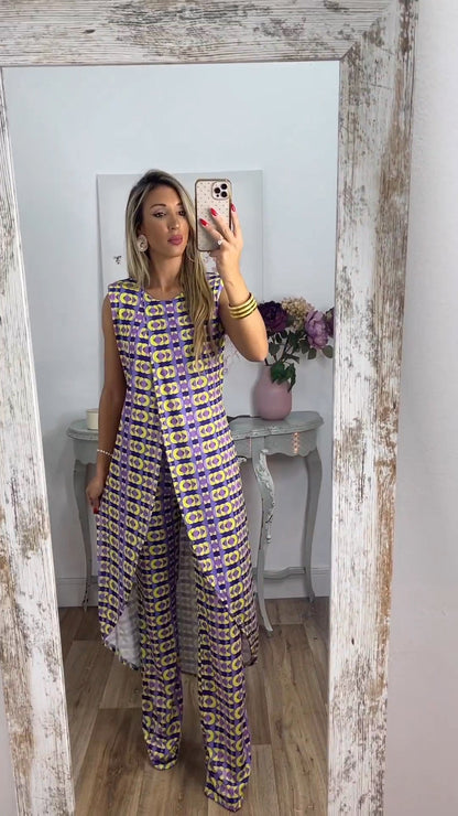 aakip™-New Arrival Abstract Printed Comfy Suit For Women