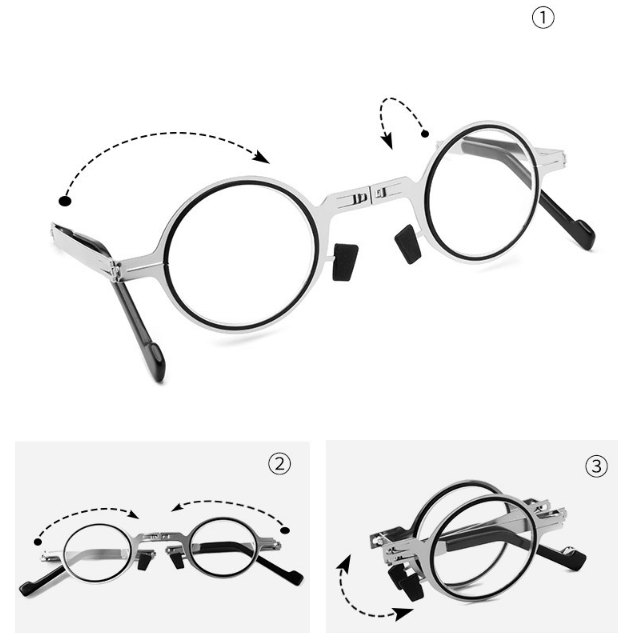 🔥Ultra Light Titanium Material Screwless Foldable Reading Glasses