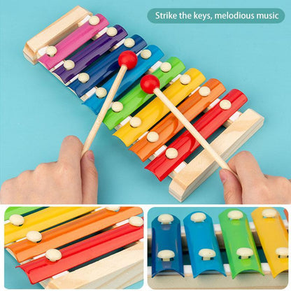 🔥6-Piece Wooden Shape Sorter Toy Set – Educational & Stacking Toy for Toddlers