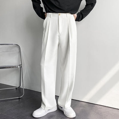 aakip™-SPRING SUMMER ICE SILK STRAIGHT LEG PANTS