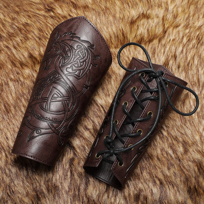 aakip™-Viking Handmade Leather Wristband