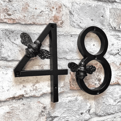 Bee House Number Sign