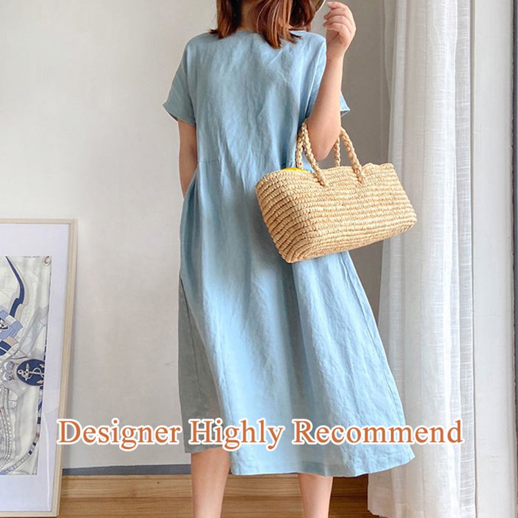 aakip™-🔥HOT SALE🔥 Japanese Style Linen Cotton Dress(50%OFF)