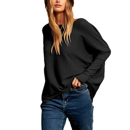 aakip™-Women's Irregular Oversized Dolman Sleeve Knitted Pullover