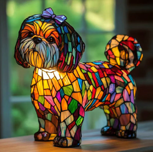 🔥Hot selling🐶magical colorful dog lamp art night lights