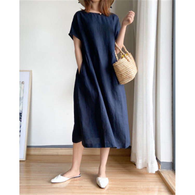 aakip™-🔥HOT SALE🔥 Japanese Style Linen Cotton Dress(50%OFF)