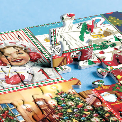 🎄Christmas Advent Calendar Jigsaw Puzzle 1000 pcs 🧩