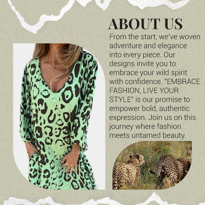 💖Safari Chic Leopard Dress