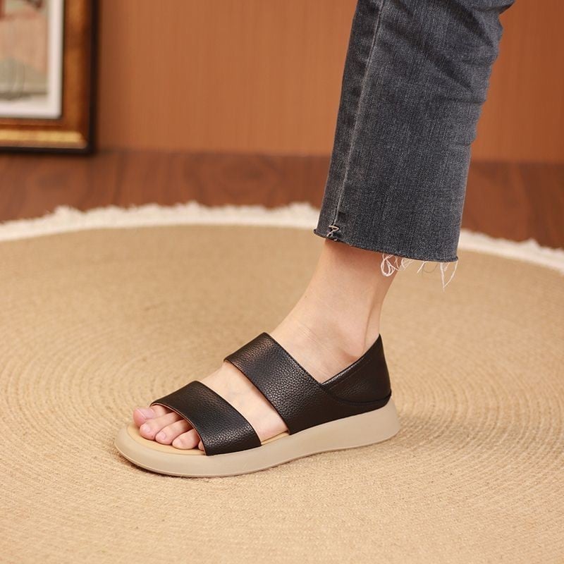 aakip™-New Thick Sole Women's Stylish Genuine Leather Sandals