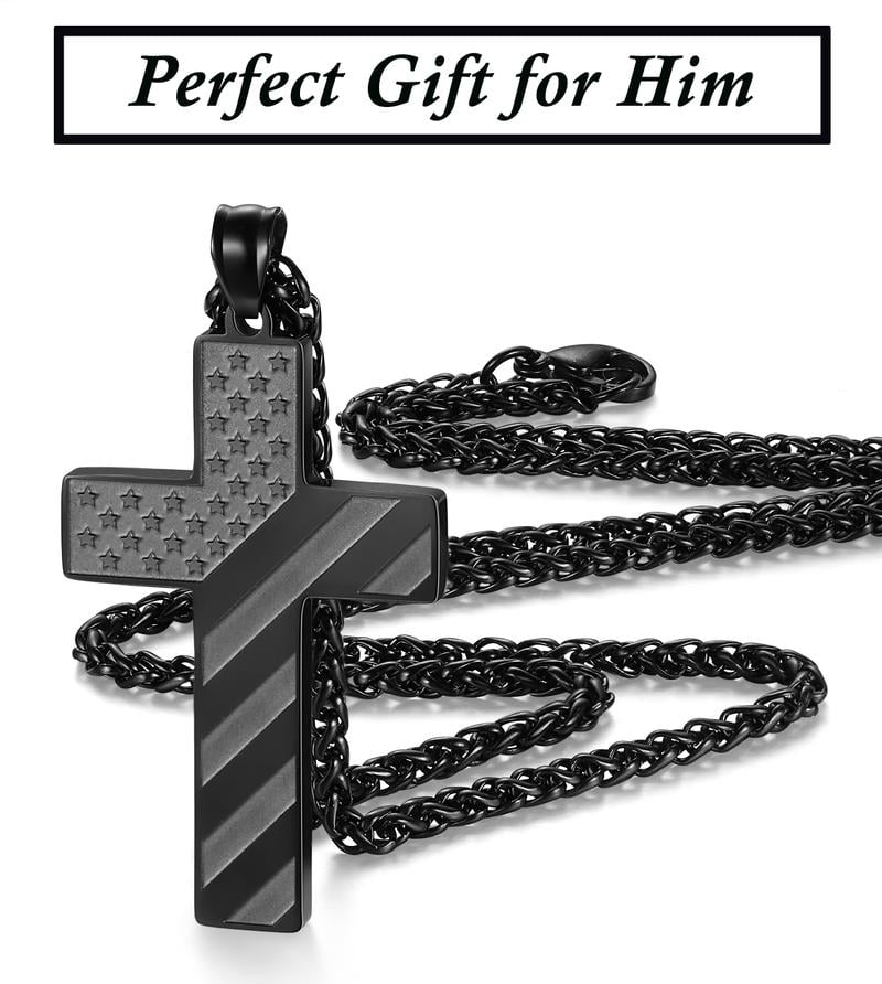 🏆Flash Sale⚡💥🎉✨Flag Cross Necklace,Best Gifts