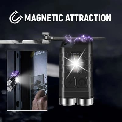 aakip™-✨Magnetic Mini Keychain Flashlight