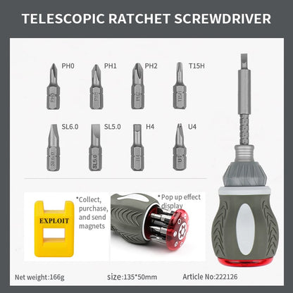 aakip™-13 In 1 Mini Ratcheting Screwdriver Kit
