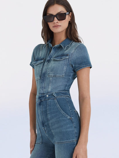 aakip™-Skinny Bootcut Denim Jumpsuit(Buy 2 Free Shipping)