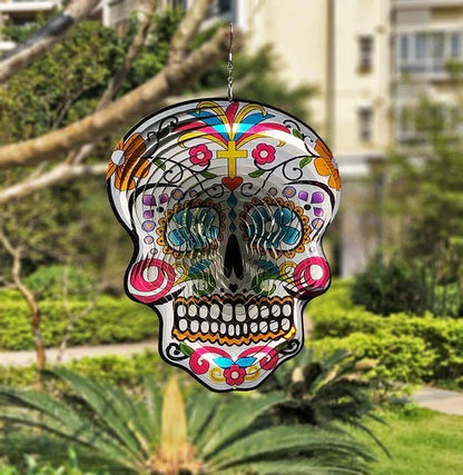 aakip™-Sugar Skull Wind Spinners