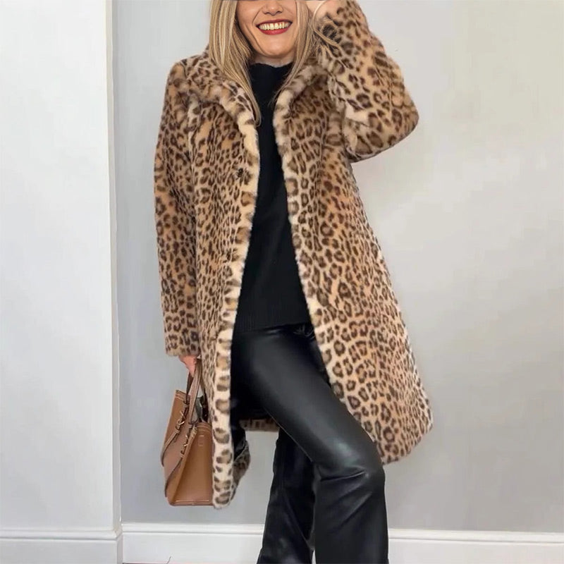 ✨Get 50% off💖Women's Leopard Print Mid-Length Jacket✈️ free shipping